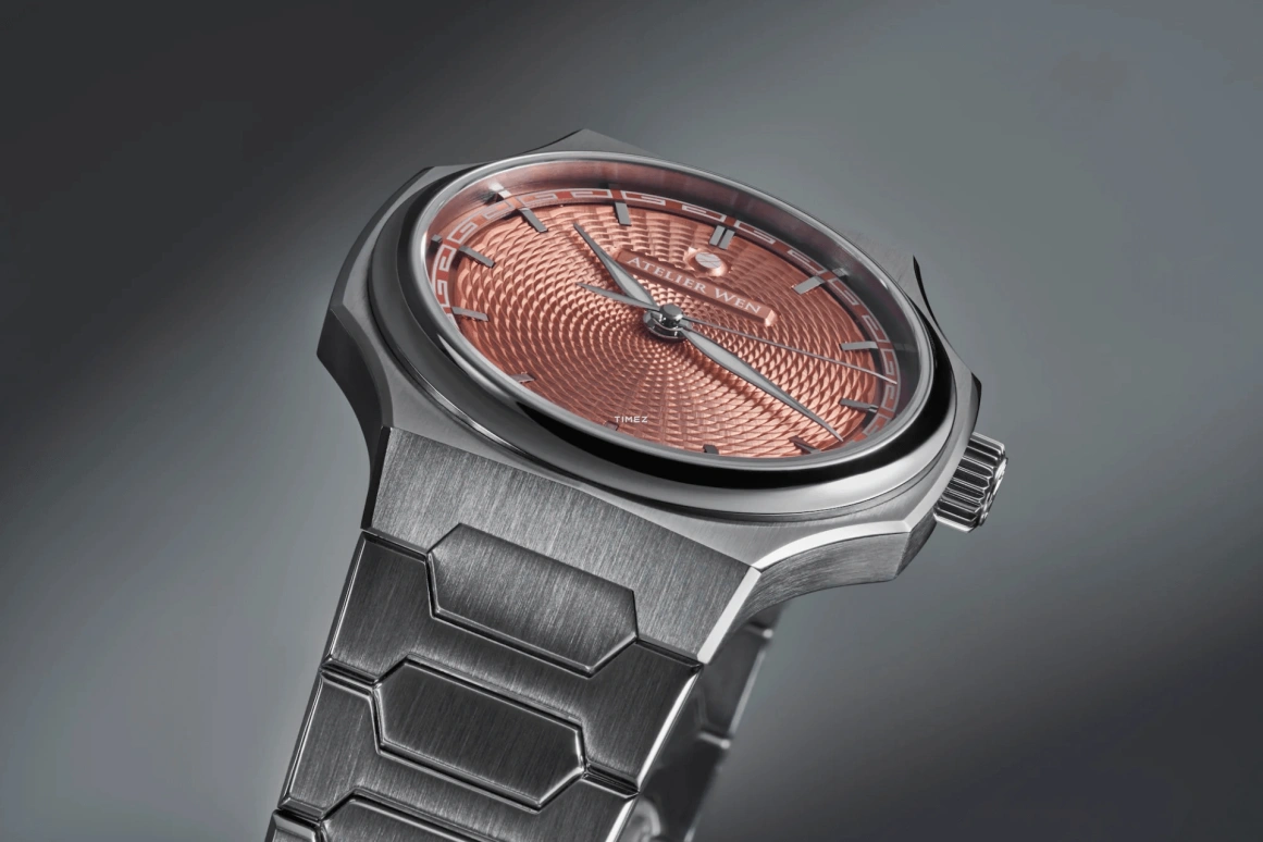 Atelier Wen,Perception 40x47mm,40x47mm,Stainless Steel,Salmon,Automatic,41hours,Sapphire,Crystal Glass,XIA