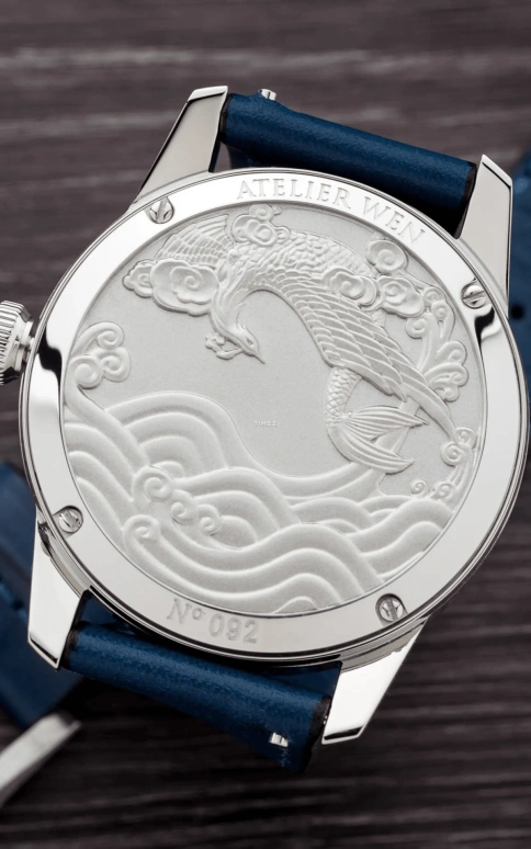 Atelier Wen,Porcelain Odyssey 39mm,39mm,Stainless Steel,Blue,Automatic,41hours,Sapphire,Crystal Glass,JI