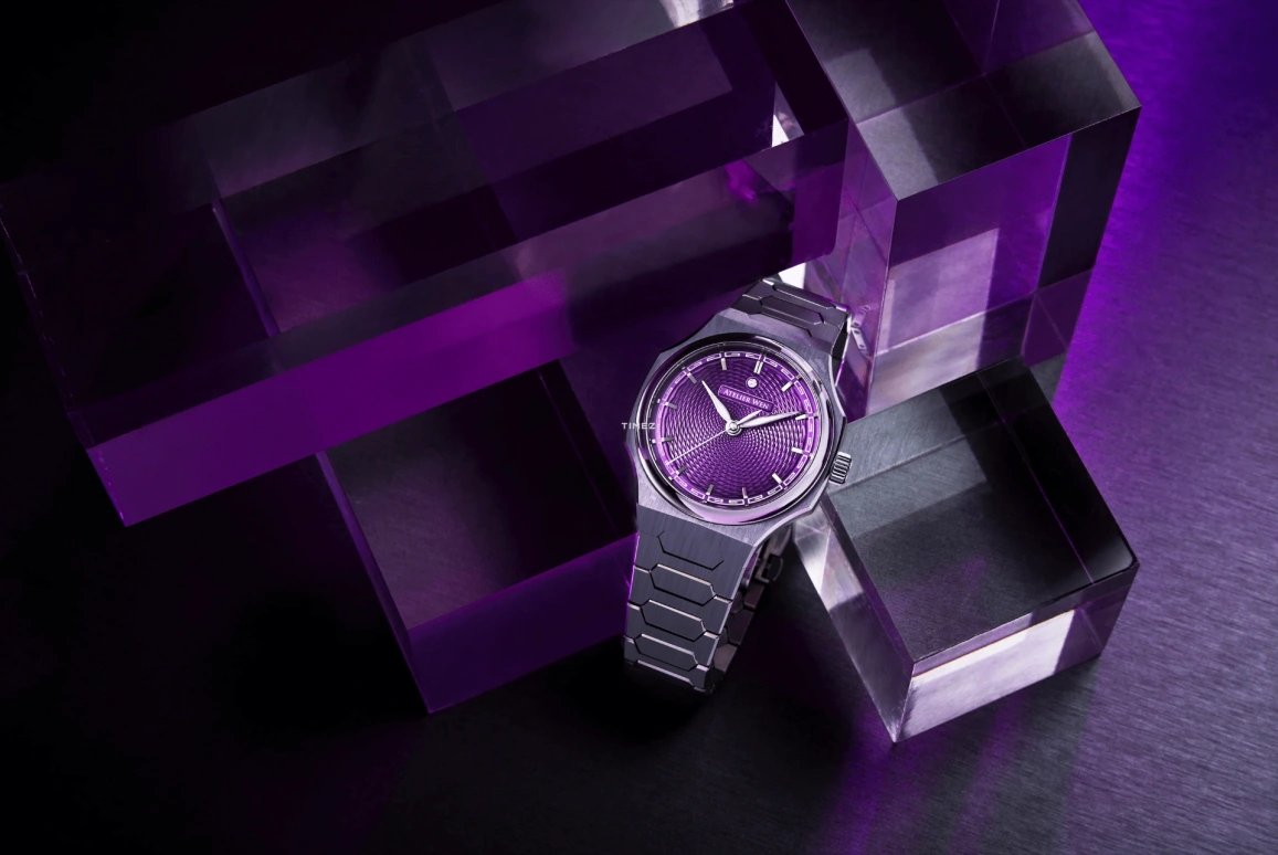 Atelier Wen,Perception 40x47mm,40x47mm,Titanium,Purple,Automatic,41hours,Sapphire,Crystal Glass,Perception Mu