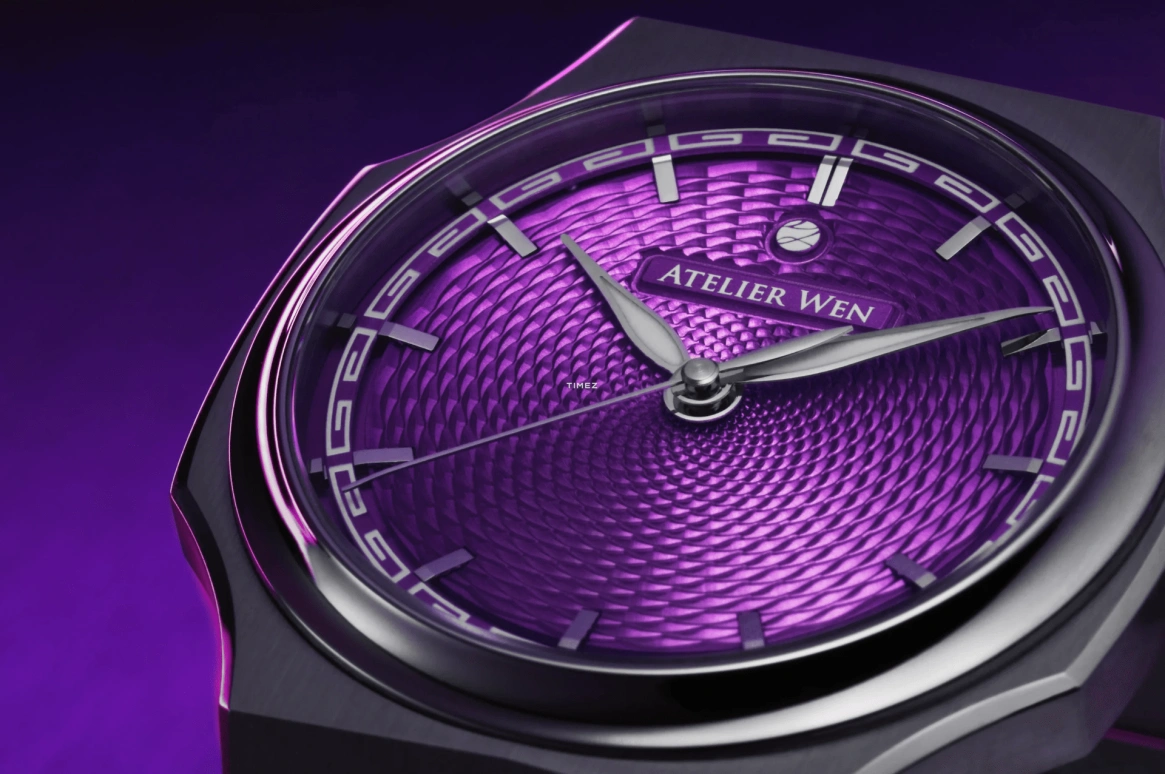Atelier Wen,Perception 40x47mm,40x47mm,Titanium,Purple,Automatic,41hours,Sapphire,Crystal Glass,Perception Mu