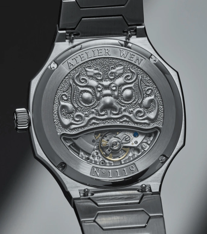 Atelier Wen,Perception 40x47mm,40x47mm,Stainless Steel,Blue,Automatic,41hours,Sapphire,Crystal Glass,PIAO