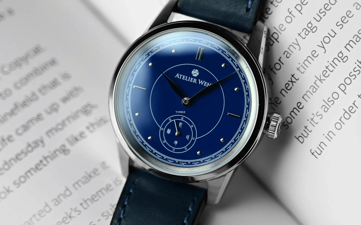 Atelier Wen,Porcelain Odyssey 39mm,39mm,Stainless Steel,Blue,Automatic,41hours,Sapphire,Crystal Glass,JI