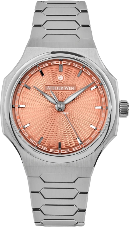 Atelier Wen,Perception 40x47mm,40x47mm,Stainless Steel,Salmon,Automatic,41hours,Sapphire,Crystal Glass,XIA