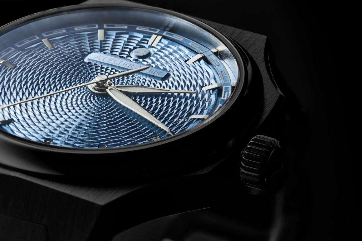 Atelier Wen,Perception 40x47mm,40x47mm,Stainless Steel,Blue,Automatic,41hours,Sapphire,Crystal Glass,PIAO