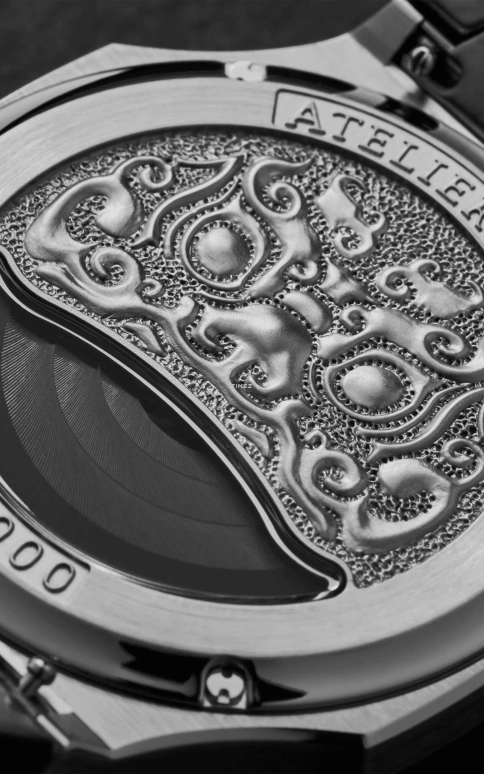 Atelier Wen,Perception 40x47mm,40x47mm,Stainless Steel,Salmon,Automatic,41hours,Sapphire,Crystal Glass,XIA