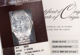Sample photo of patek-philippe5036/1g-013 at Phillips The Hong Kong Watch Auction: NINE