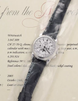 Sample photo of Patek Philippe5970G at Phillips The Hong Kong Watch AuctionHong Kong Auction