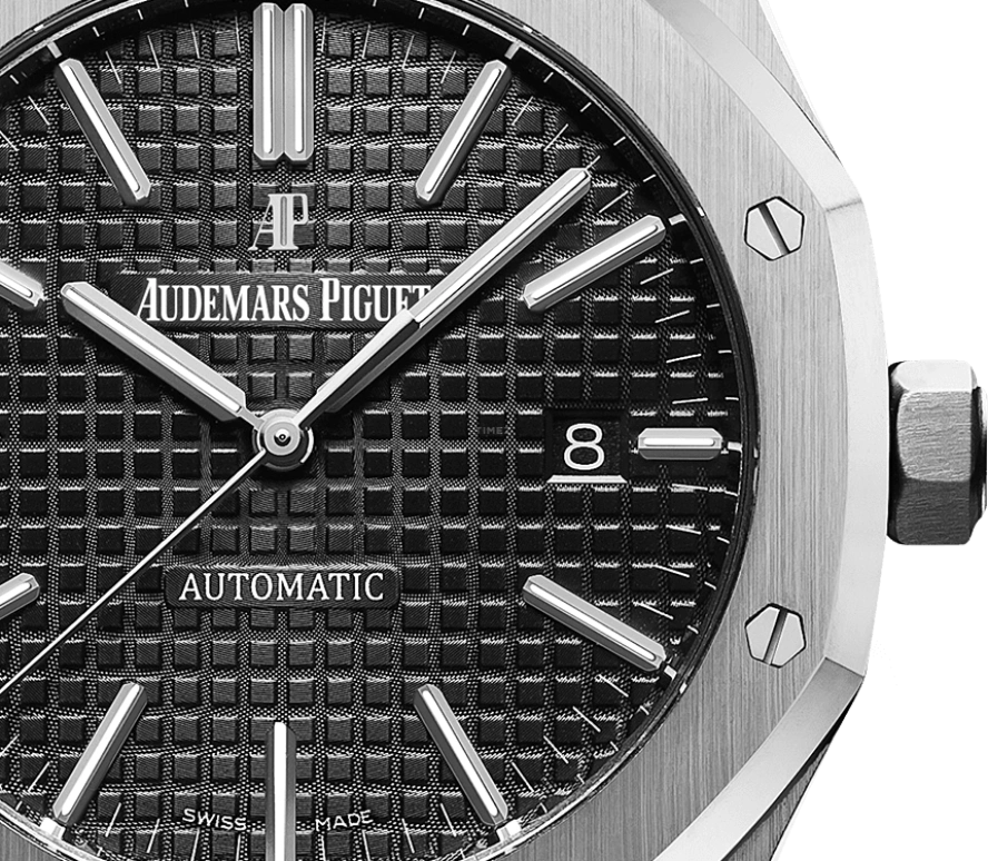 Audemars Piguet,Royal Oak 41mm,41mm,Stainless Steel,Black,Automatic,Day,60hours,Rodri Val,15400ST,15400ST.OO.1220ST.01