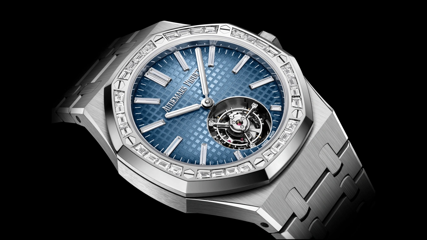 Audemars Piguet,Royal Oak 41mm,41mm,White Gold,Blue,Automatic,Tourbillon,65hours,26730BC,26730BC.ZZ.1320BC.02