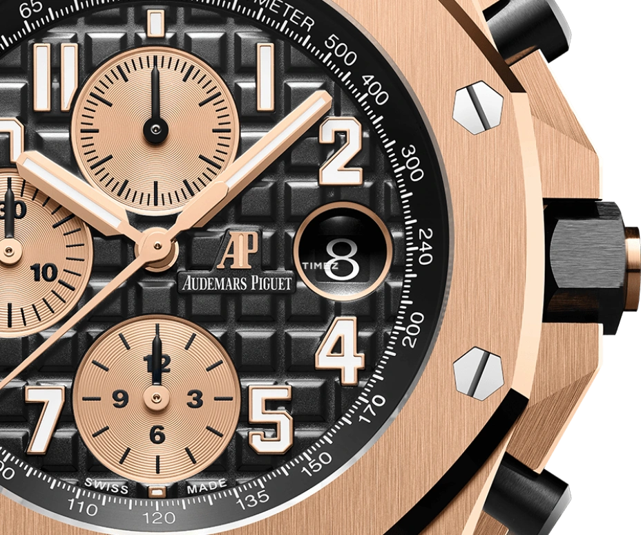 Audemars Piguet,Royal Oak Offshore 42mm,42mm,Rose Gold,Black,Rose Gold,Automatic,Chronograph,Day,26470OR,26470OR.OO.A002CR.02.A