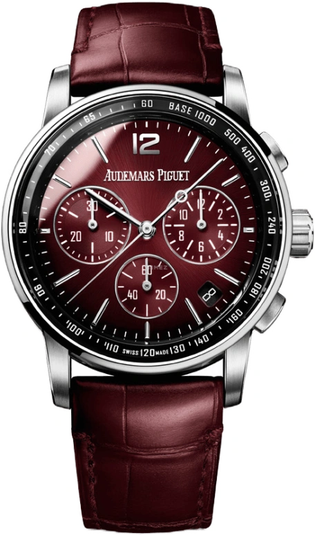 Audemars Piguet,CODE 11.59 41mm,41mm,White Gold,Red,Automatic,Chronograph,Day,Flyback,26393BC,26393BC.OO.A068CR.01