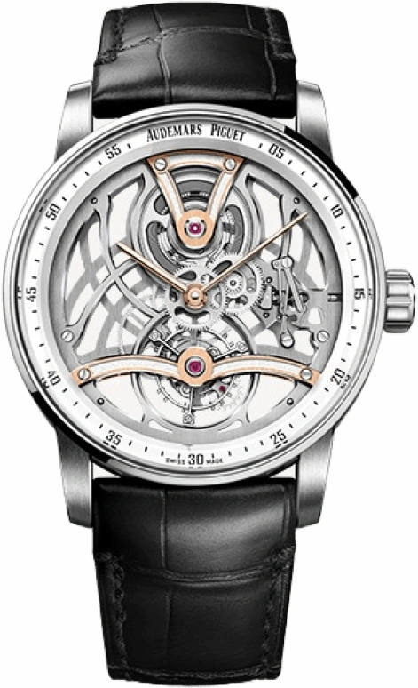 Audemars Piguet,CODE 11.59 41mm,41mm,White Gold,Red Gold,Skeleton,Handwound,Tourbillon,80hours,26600CR,26600CR.OO.D002CR.99