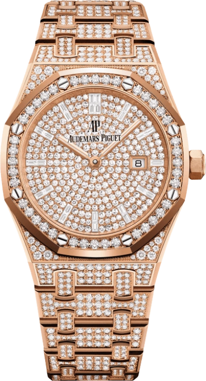 Audemars Piguet,Royal Oak 33mm,33mm,Pink Gold,Rose Gold,Quartz,Day,In-house Caliber,67652OR,67652OR.ZZ.1265OR.01