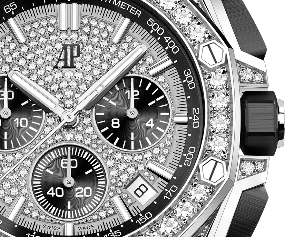 Audemars Piguet,Royal Oak Offshore 43mm,43mm,Ceramic,White Gold,Black,Automatic,Chronograph,Day,Anant Ambani,26423BC,26423BC.ZZ.2100BC.01