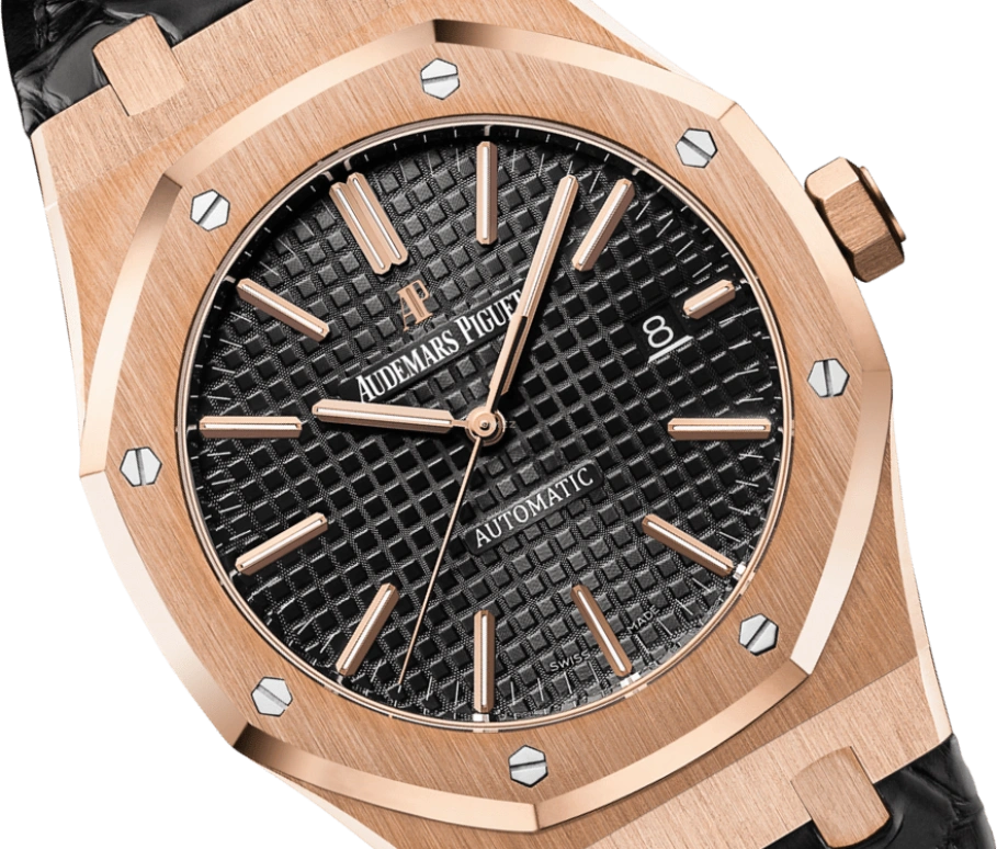 Audemars Piguet,Royal Oak 41mm,41mm,Rose Gold,Black,Automatic,Day,60hours,Malik Nabers,15400OR,15400OR.OO.D002CR.01