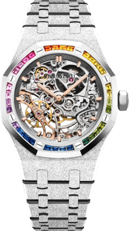 Audemars Piguet,Royal Oak 37mm,37mm,White Gold,Skeleton,Automatic,Double Balance,45hours,15468BC,15468BC.YG.1259BC.01