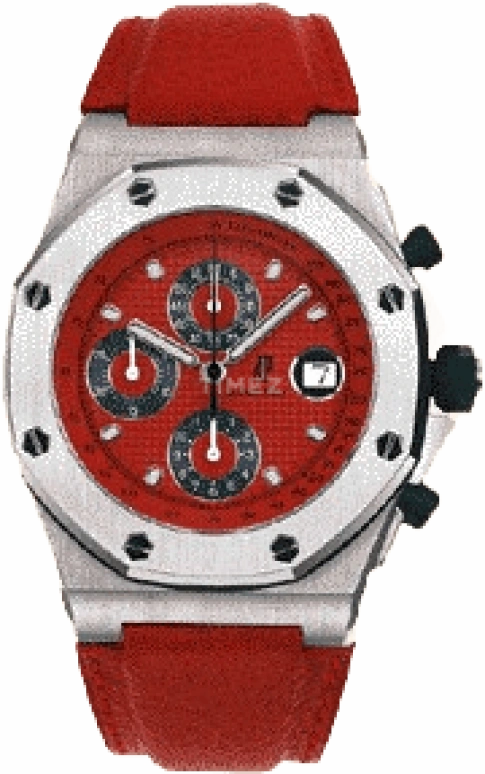Audemars Piguet,Royal Oak Offshore 42mm,42mm,Stainless Steel,Red,Automatic,Chronograph,Day,25770ST,25770ST.O.0009XX.04