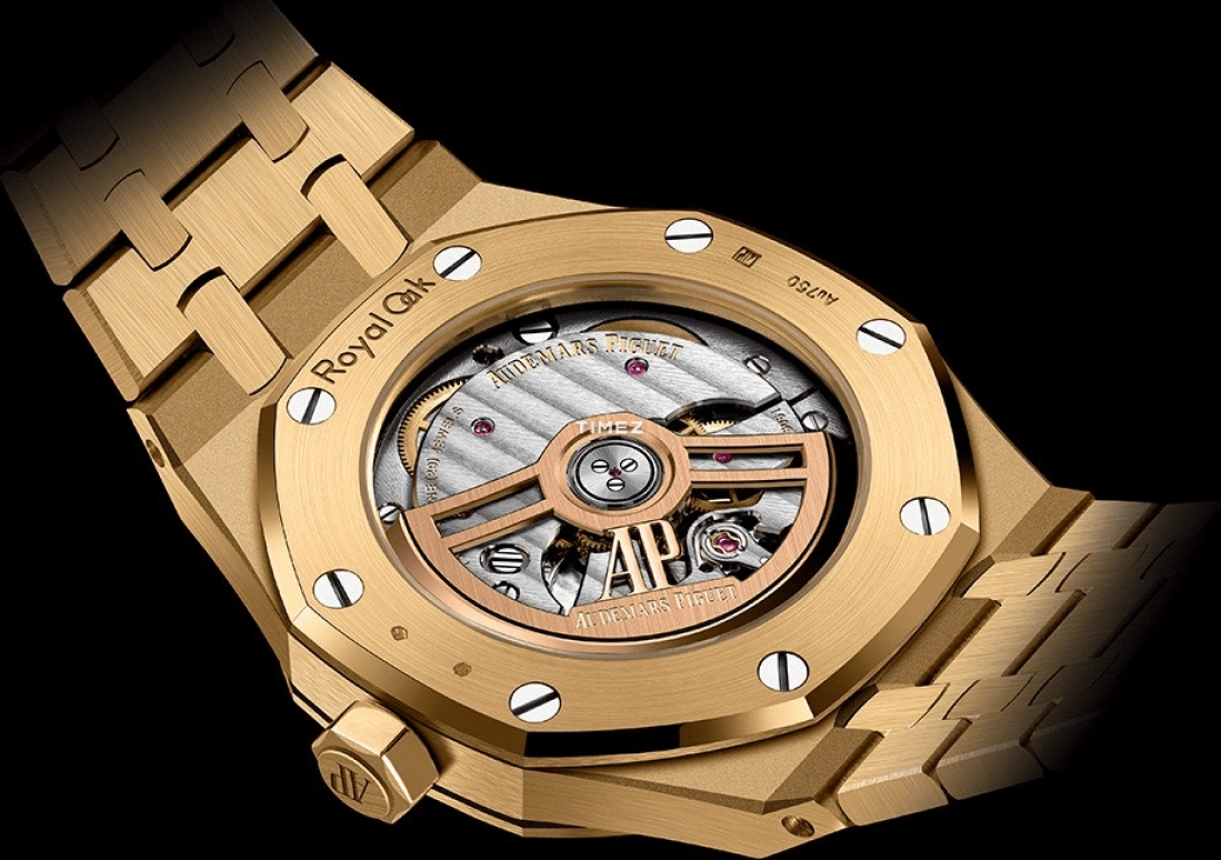 Audemars Piguet,Royal Oak 37mm,37mm,Yellow Gold,Gold,Automatic,Day,60hours,15550BA,15550BA.GG.1356BA.01