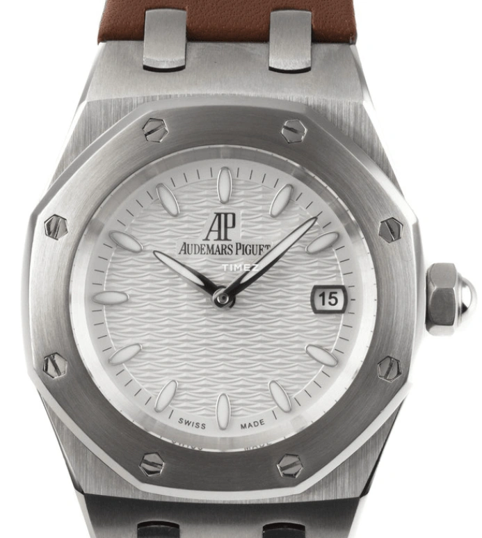 Audemars Piguet,Royal Oak 33mm,33mm,Stainless Steel,White,Silver,Quartz,Day,Sapphire,Crystal Glass,67600ST,67600ST.OO.D080VS.01