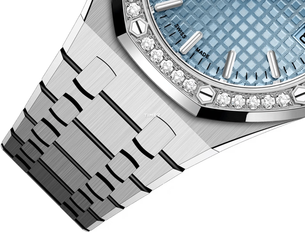 Audemars Piguet,Royal Oak 34mm,34mm,Stainless Steel,Ice Blue,Automatic,Day,50hours,77451ST,77451ST.ZZ.1361ST.01 50th