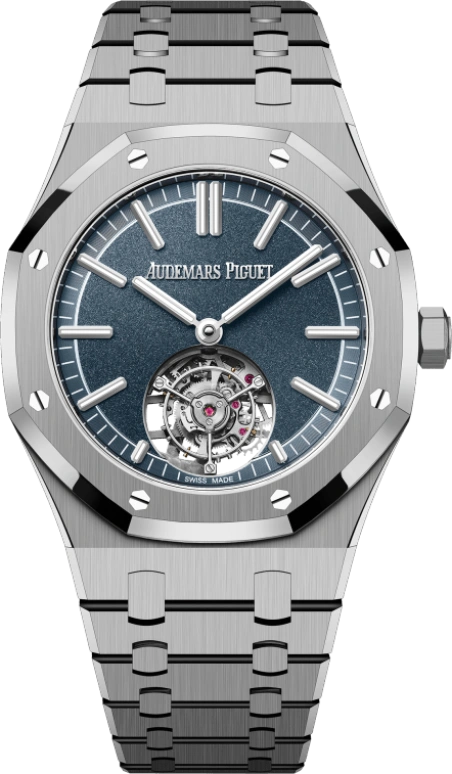 Audemars Piguet,Royal Oak 41mm,41mm,Titanium,Blue,Automatic,Tourbillon,65hours,26730TI,26730TI.OO.1320TI.01 50th