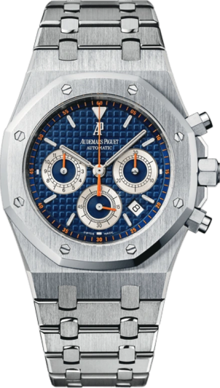 Audemars Piguet,Royal Oak 39mm,39mm,Stainless Steel,Blue,Automatic,Chronograph,Day,26300ST,26300ST.OO.1110ST.07