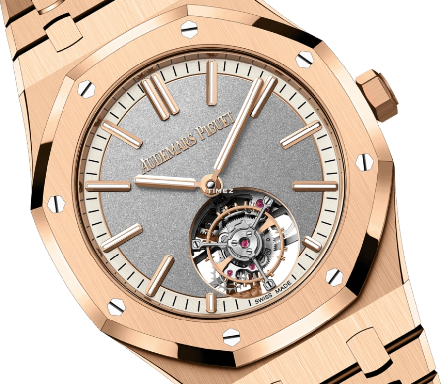 Audemars Piguet,Royal Oak 41mm,41mm,Rose Gold,Grey,Automatic,Tourbillon,65hours,26730OR,26730OR.OO.1320OR.05