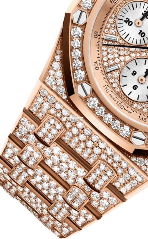 Audemars Piguet,Royal Oak Offshore 42mm,42mm,Rose Gold,Rose Gold,Silver,Automatic,Chronograph,Day,26476OR,26476OR.ZZ.1273OR.01.A