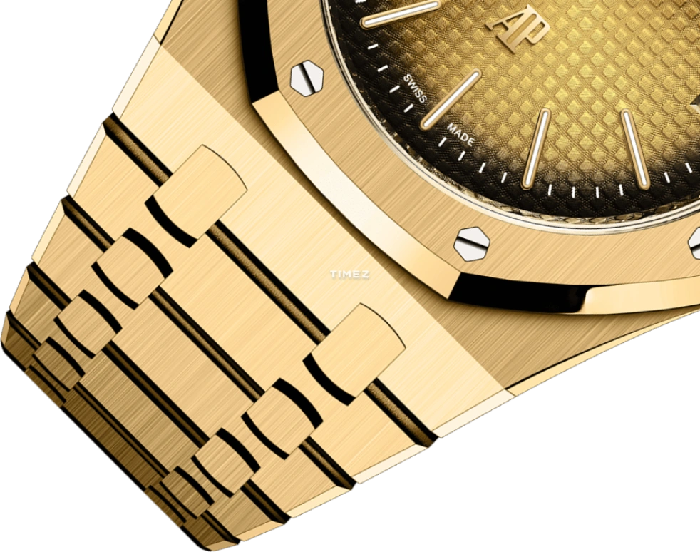 Audemars Piguet,Royal Oak 39mm,39mm,Yellow Gold,Gold,Gradient,Automatic,Day,55hours,LeBron James,16202BA,16202BA.OO.1240BA.02