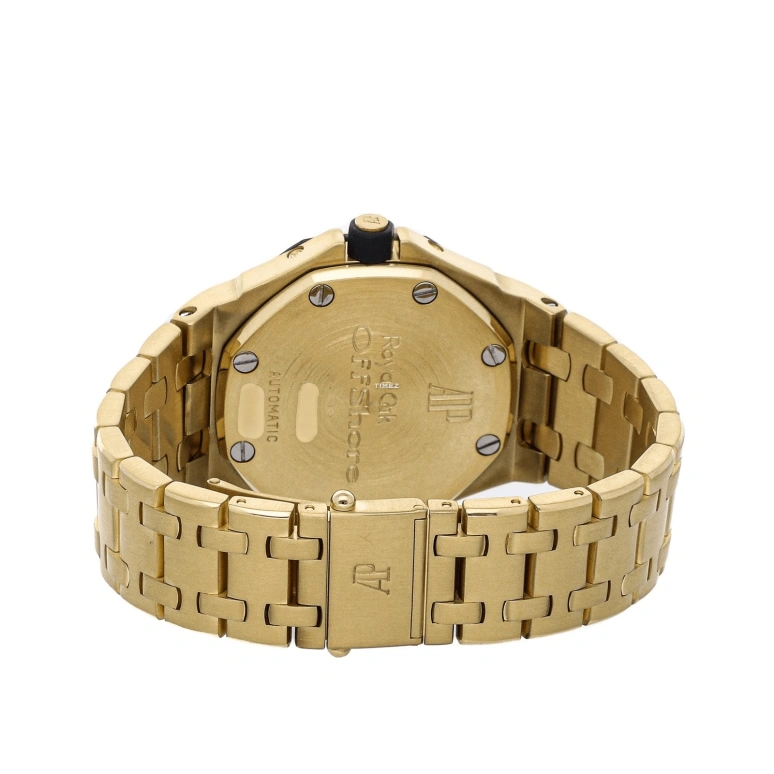 Audemars Piguet,Royal Oak Offshore 38mm,38mm,Yellow Gold,Black,Automatic,Month,Date,Day,25807BA,25807BA.O.1010BA/01