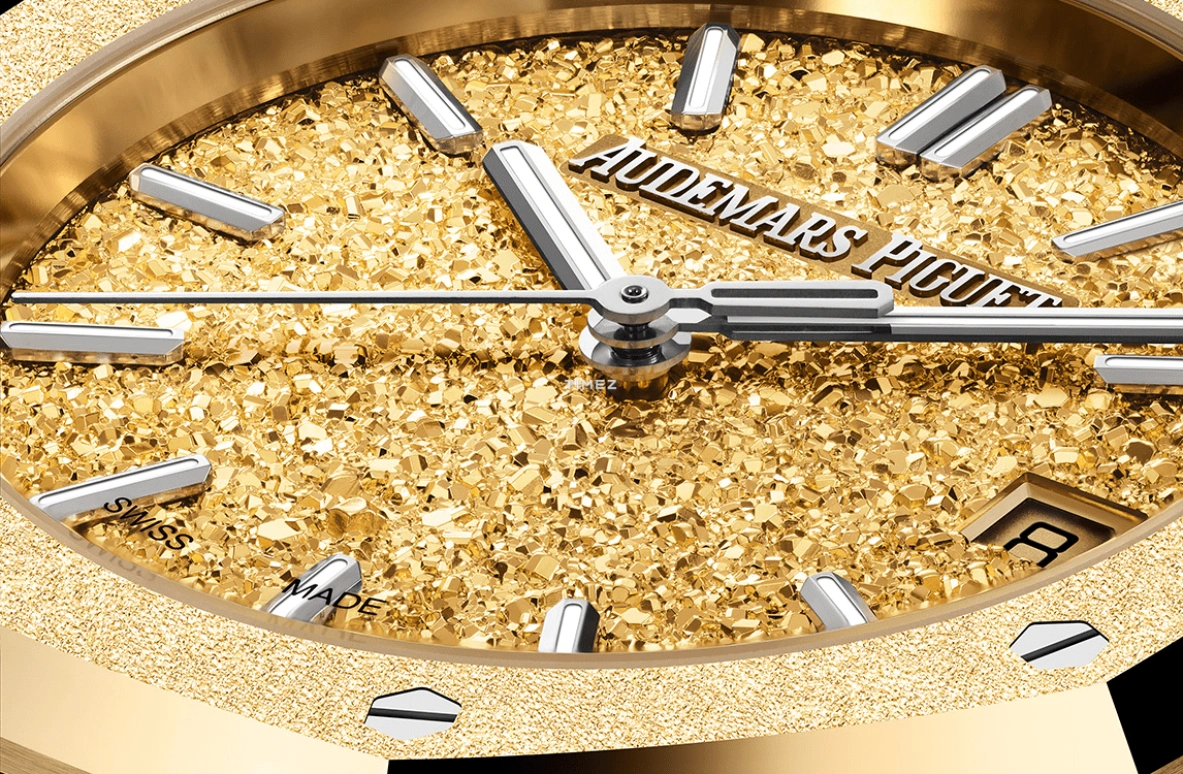 Audemars Piguet,Royal Oak 34mm,34mm,Yellow Gold,Champagne,Gold,Automatic,Day,50hours,ChiaraFerragni,TheblondeSalad,77450BA,77450BA.GG.1361BA.01