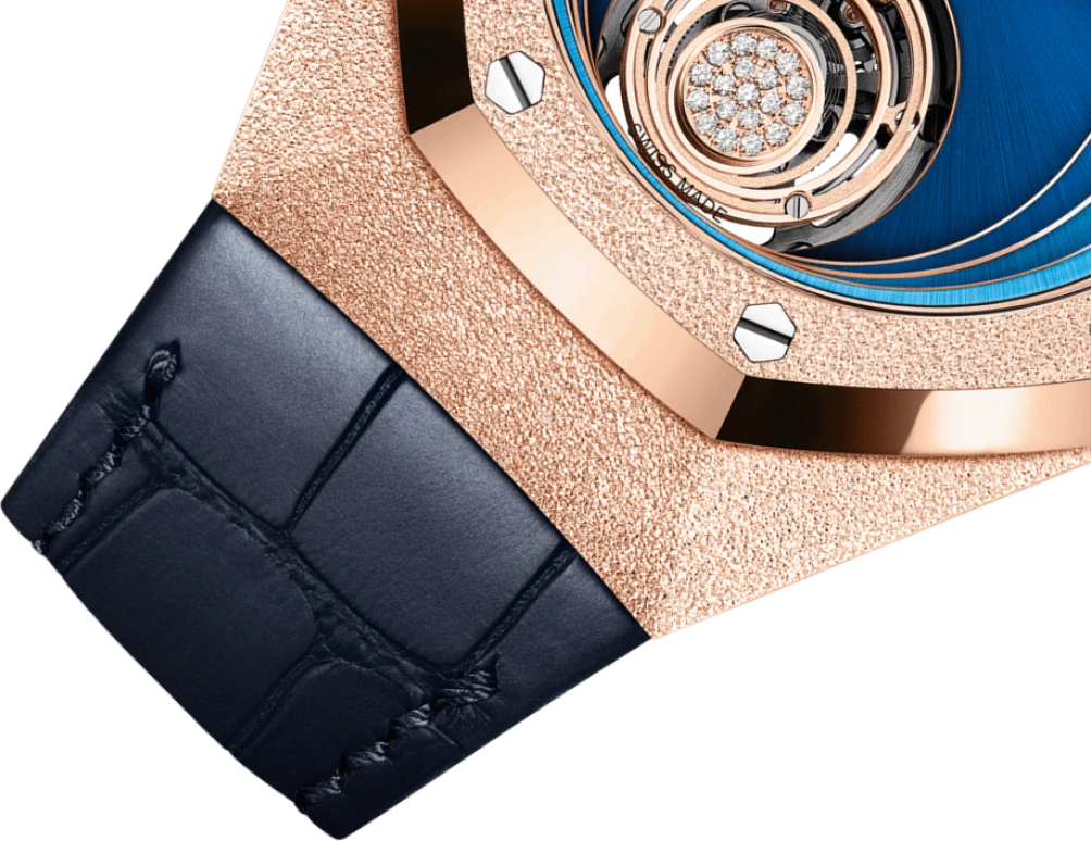 Audemars Piguet,Royal Oak Concept 38.50mm,38.50mm,Pink Gold,Blue,Handwound,Tourbillon,72hours,26630OR,26630OR.GG.D326CR.01