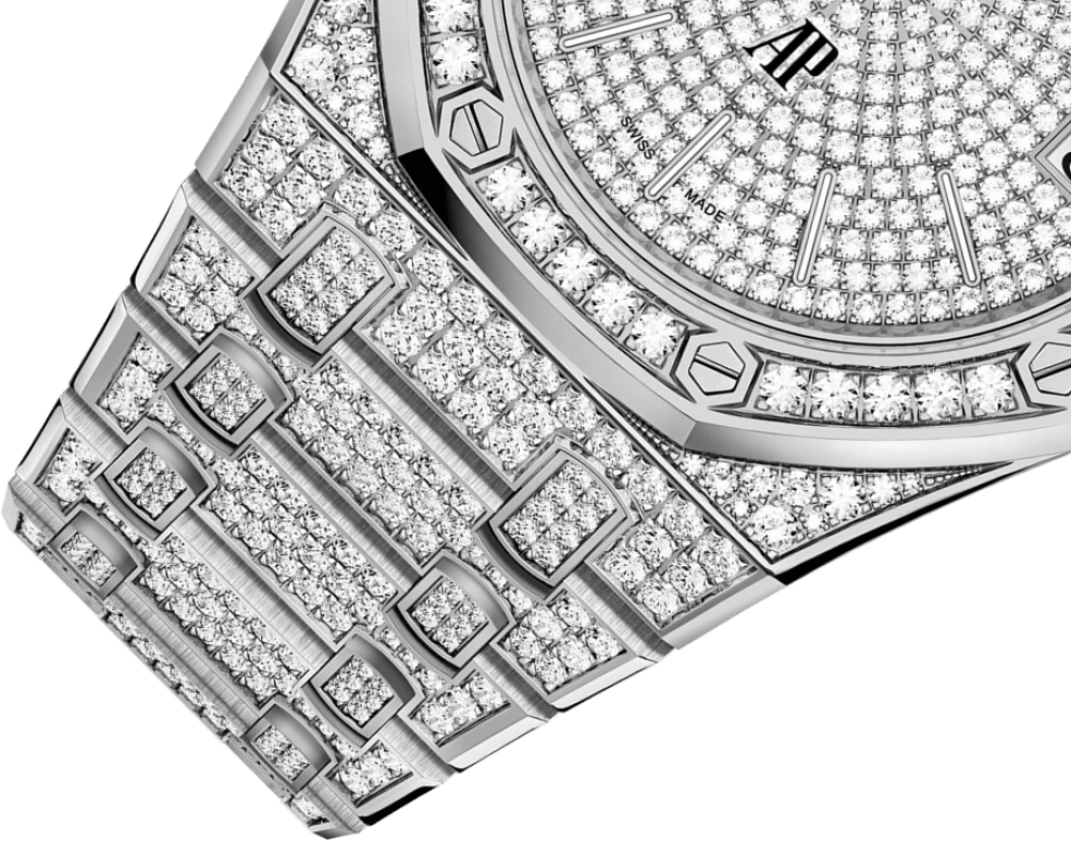 Audemars Piguet,Royal Oak 39mm,39mm,White Gold,Silver,Automatic,Day,40hours,15202BC,15202BC.ZZ.1241BC.01