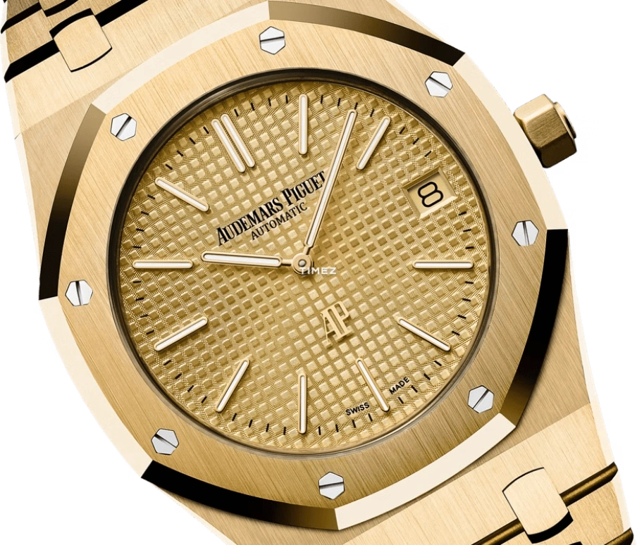 Audemars Piguet,Royal Oak 39mm,39mm,Yellow Gold,Champagne,Automatic,Day,40hours,15202BA,15202BA.OO.1240BA.02.A
