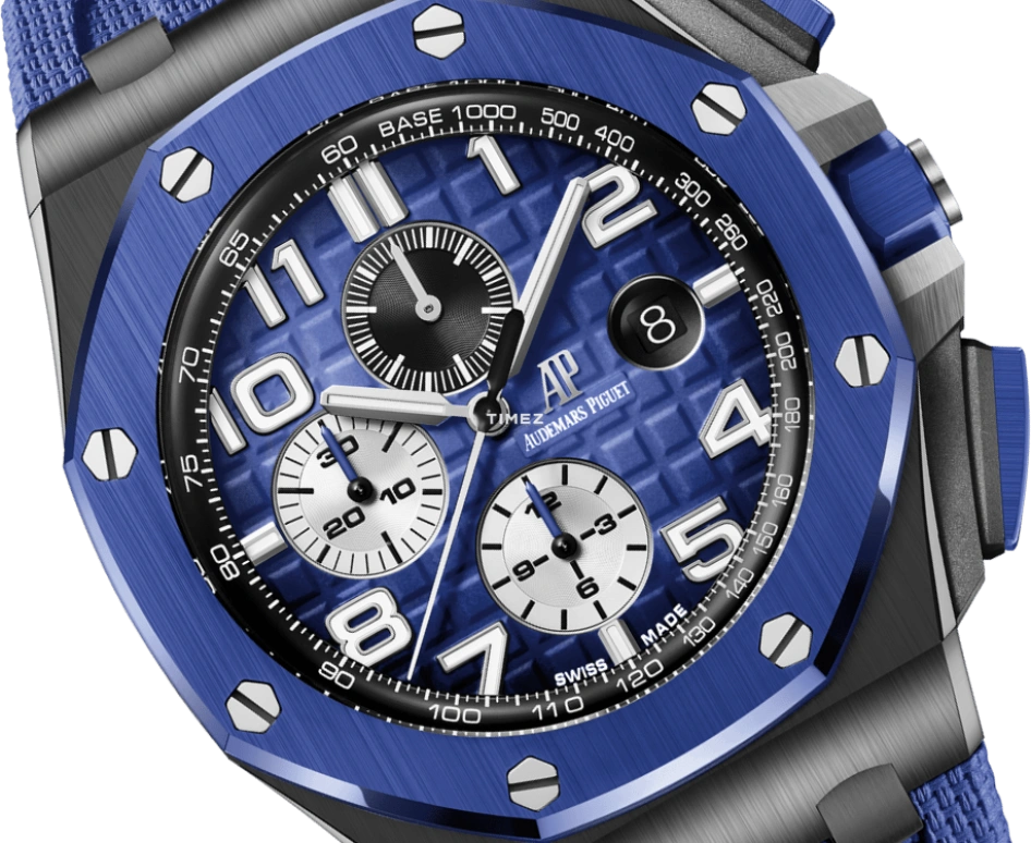 Audemars Piguet,Royal Oak Offshore 44mm,44mm,Ceramic,Blue,Automatic,Chronograph,Day,26405CE,26405CE.OO.A030CA.01.A