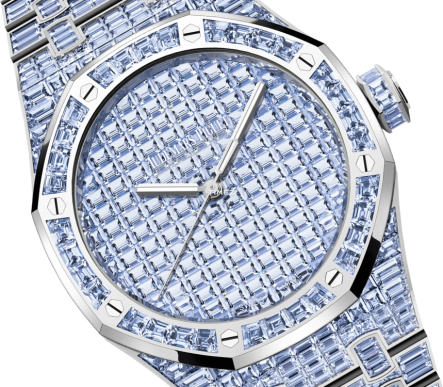 Audemars Piguet,Royal Oak 41mm,41mm,White Gold,Blue,Automatic,70hours,In-house Caliber,15514BC,15514BC.TF.1284BC.01 50th