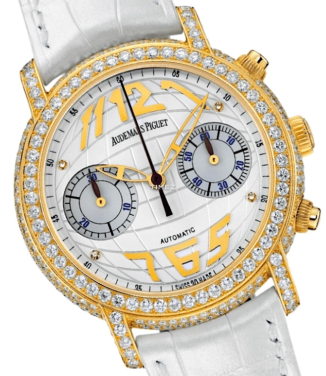 Audemars Piguet,Jules Audemars 39mm,39mm,Yellow Gold,Silver,Automatic,Chronograph,Round,26037BA,26037BA.ZZ.D014CR.01.A