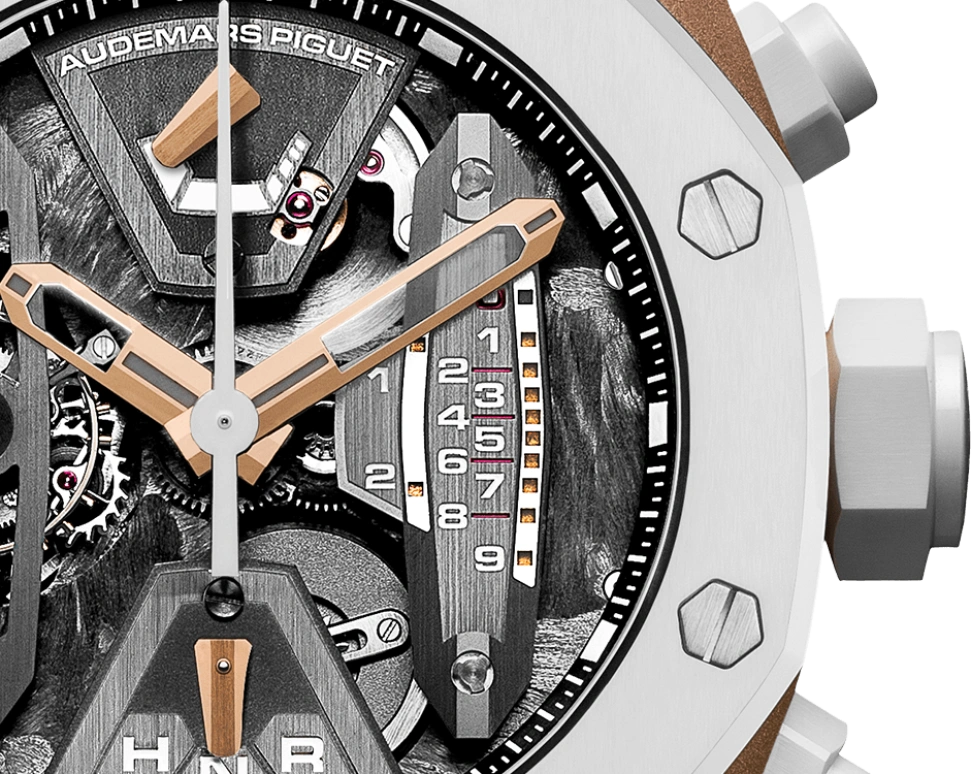 Audemars Piguet,Royal Oak Concept 44mm,44mm,Pink Gold,Ceramic,Skeleton,Black,Handwound,Chronograph,Power Reserve Indicator,Tourbillon,Function Selector,237hours,In-house Caliber,26223RO,26223RO.OO.D010CA.01
