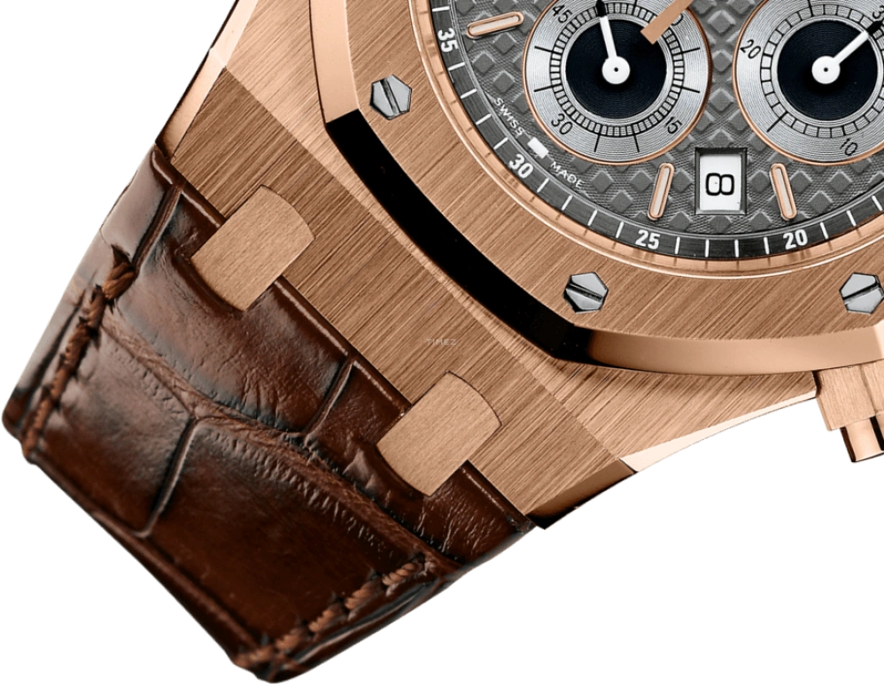 Audemars Piguet,Royal Oak 39mm,39mm,Pink Gold,Grey,Automatic,Chronograph,Day,26022OR,26022OR.OO.D098CR.02