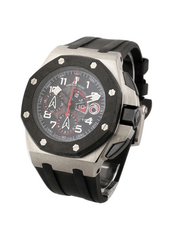 Audemars Piguet,Royal Oak Offshore 44mm,44mm,White Gold,Black,Automatic,Chronograph,Day,26062PT,26062PT.OO.A002CA.01