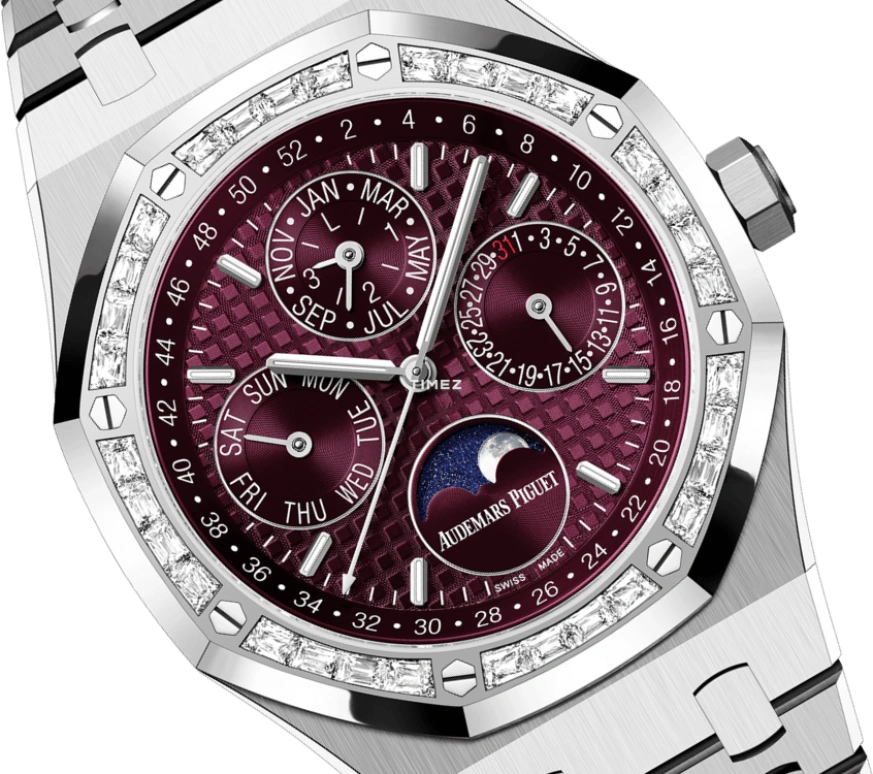 Audemars Piguet,Royal Oak 41mm,41mm,White Gold,Purple,Automatic,Moonphase,Perpetual Calendar,Month,Date,40hours,In-house Caliber,Kevin Hart,Lil Kev,26598BC,26598BC.ZZ.1220BC.01