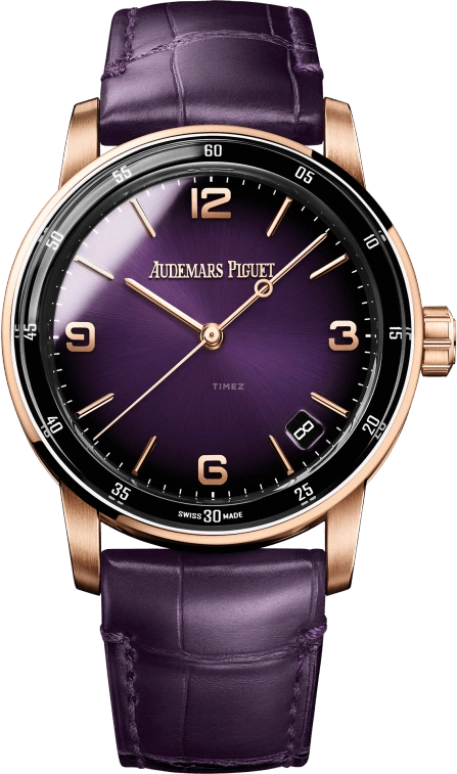 Audemars Piguet,CODE 11.59 41mm,41mm,Pink Gold,Purple,Automatic,Day,70hours,15210OR,15210OR.OO.A616CR.01