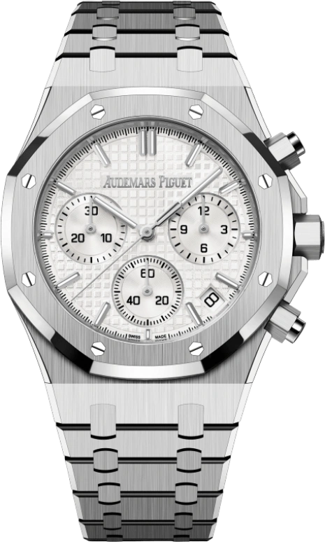 Audemars Piguet,Royal Oak 41mm,41mm,Stainless Steel,Silver,Silver White,White,Automatic,Chronograph,Day,26240ST,26240ST.OO.1320ST.03 50th