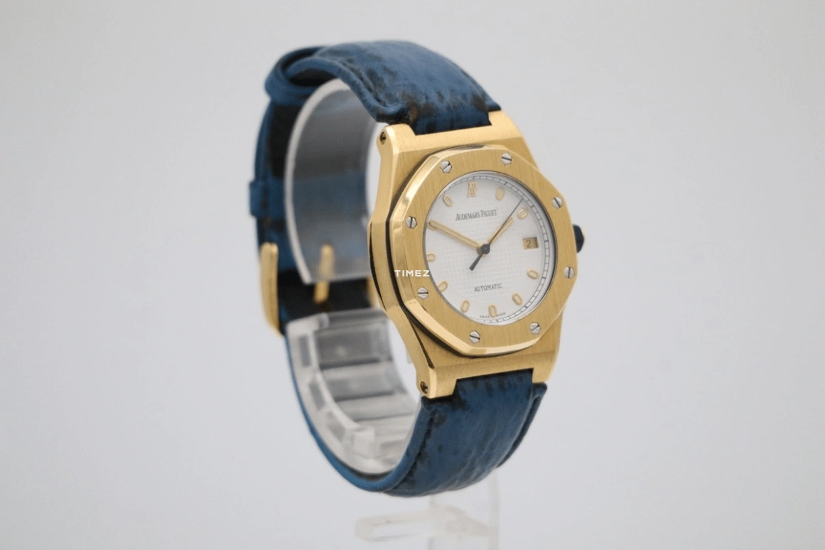 Audemars Piguet,Royal Oak Offshore 32mm,32mm,Yellow Gold,White,Automatic,Day,40hours,77151BA,77151BA.O.0009.02