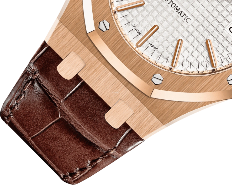 Audemars Piguet,Royal Oak 41mm,41mm,Pink Gold,Silver,White,Automatic,Day,60hours,15400OR,15400OR.OO.D088CR.01