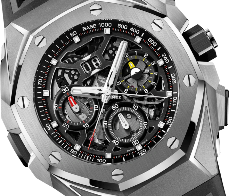 Audemars Piguet,Royal Oak Concept 43mm,43mm,Titanium,Black,Skeleton,Automatic,Chronograph,Rattrapante,Big Date,26650TI,26650TI.OO.D013CA.01