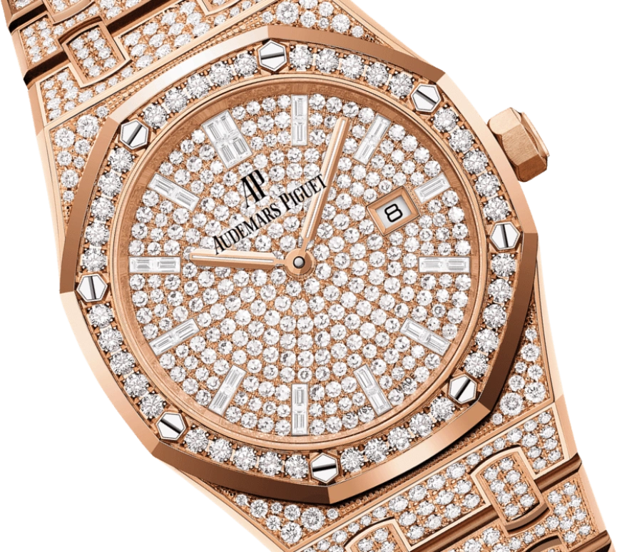 Audemars Piguet,Royal Oak 33mm,33mm,Pink Gold,Rose Gold,Quartz,Day,In-house Caliber,67652OR,67652OR.ZZ.1265OR.01
