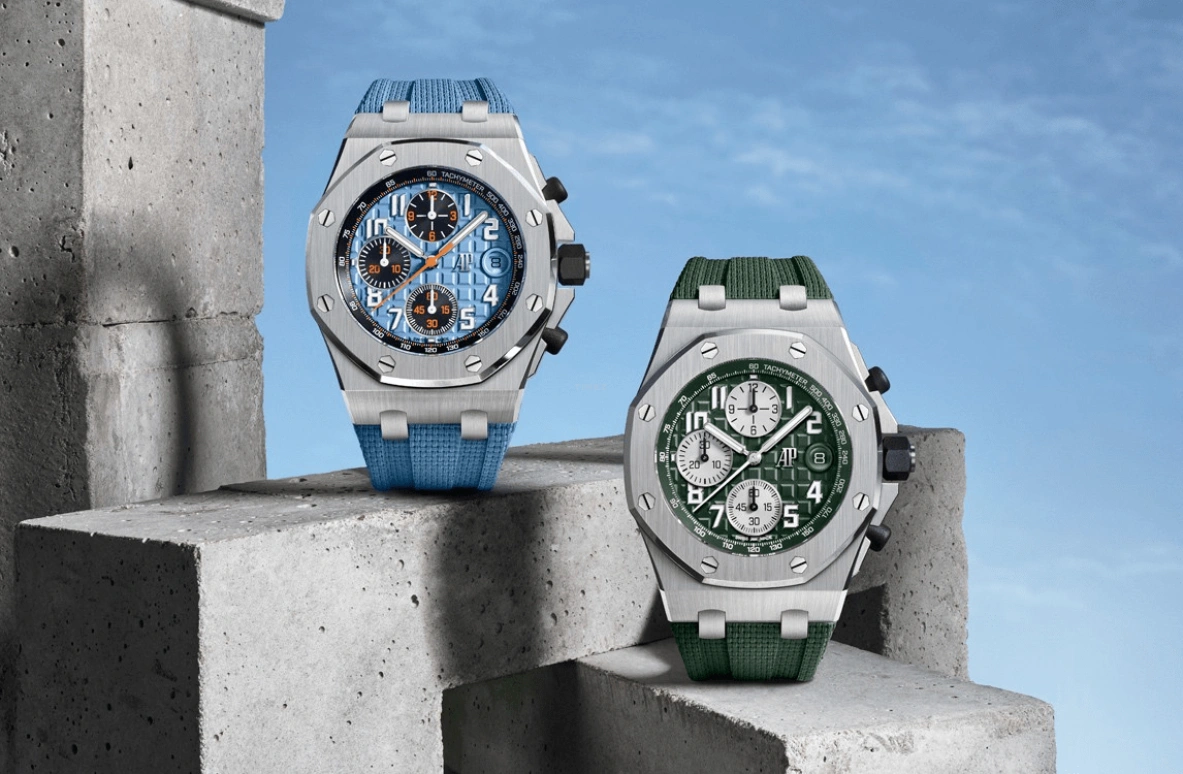Audemars Piguet,Royal Oak Offshore 42mm,42mm,Stainless Steel,Blue,Automatic,Chronograph,Day,26238ST,26238ST.OO.A340CA.01