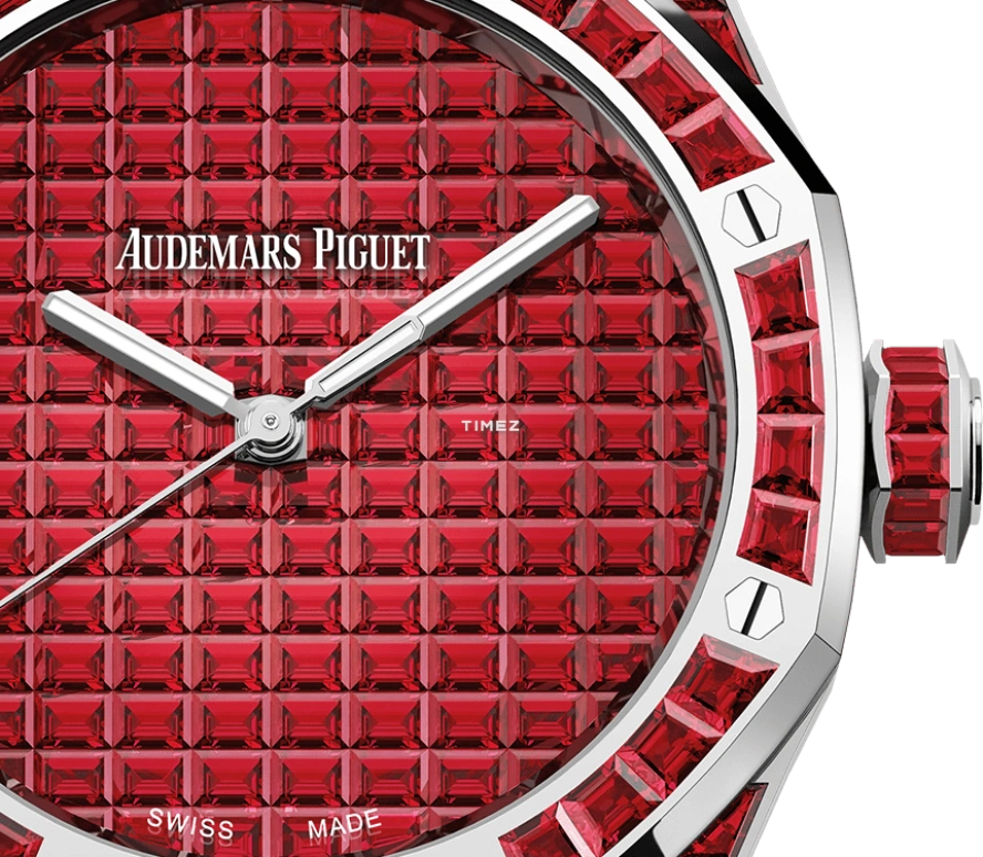 Audemars Piguet,Royal Oak 41mm,41mm,White Gold,Red,Automatic,70hours,In-house Caliber,15514BC,15514BC.RR.1284BC.01 50th
