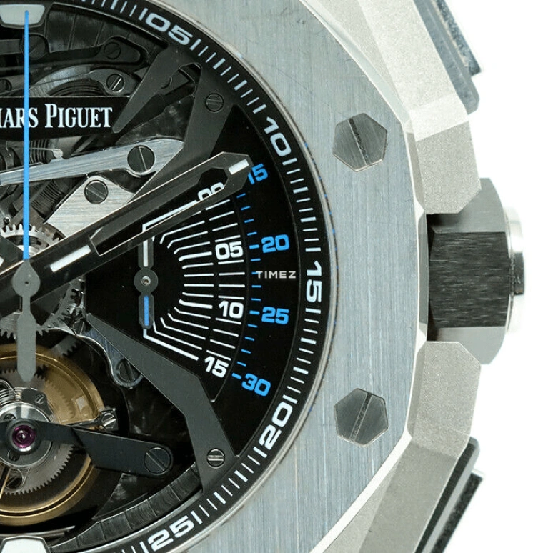 Audemars Piguet,Royal Oak Concept 44mm,44mm,Platinum,Grey,Automatic,Chronograph,Tourbillon,Minute Repeater,26594PT,26594PT.OO.D00 2CA.01